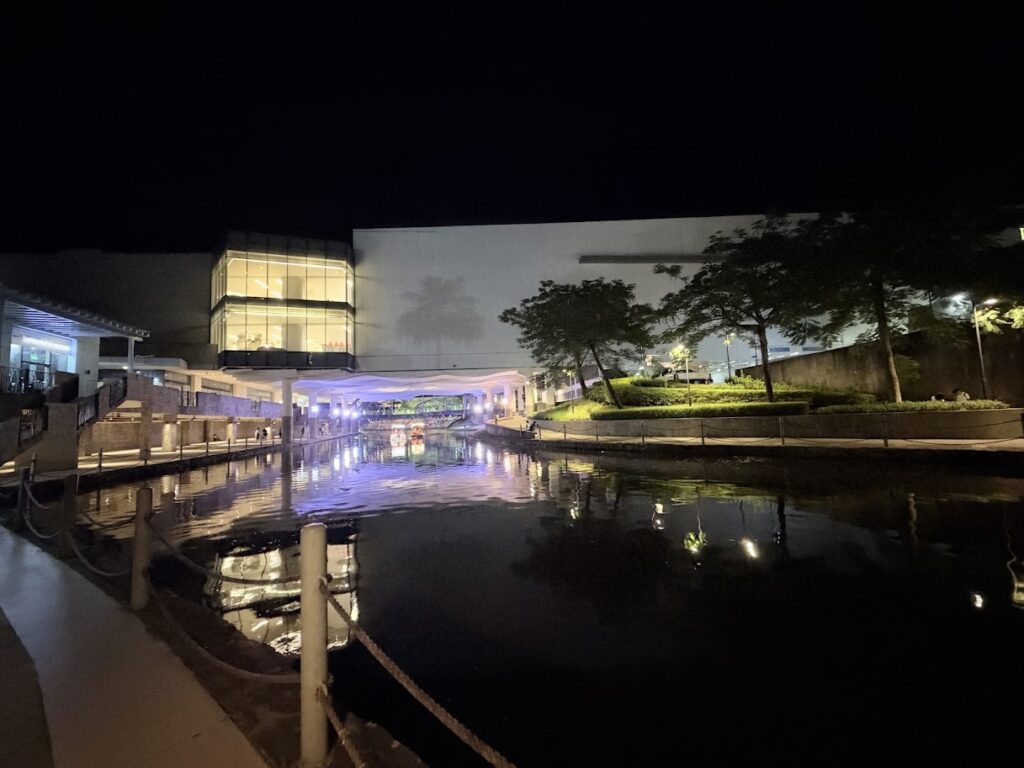 festival mall at night