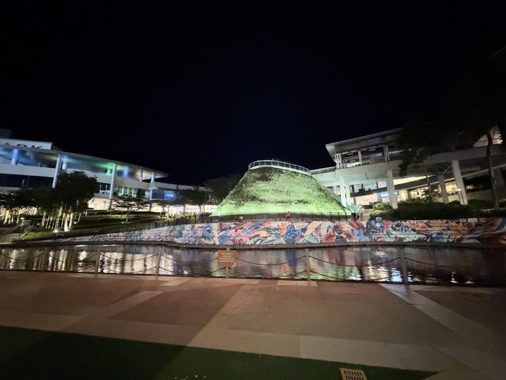 festival mall at night